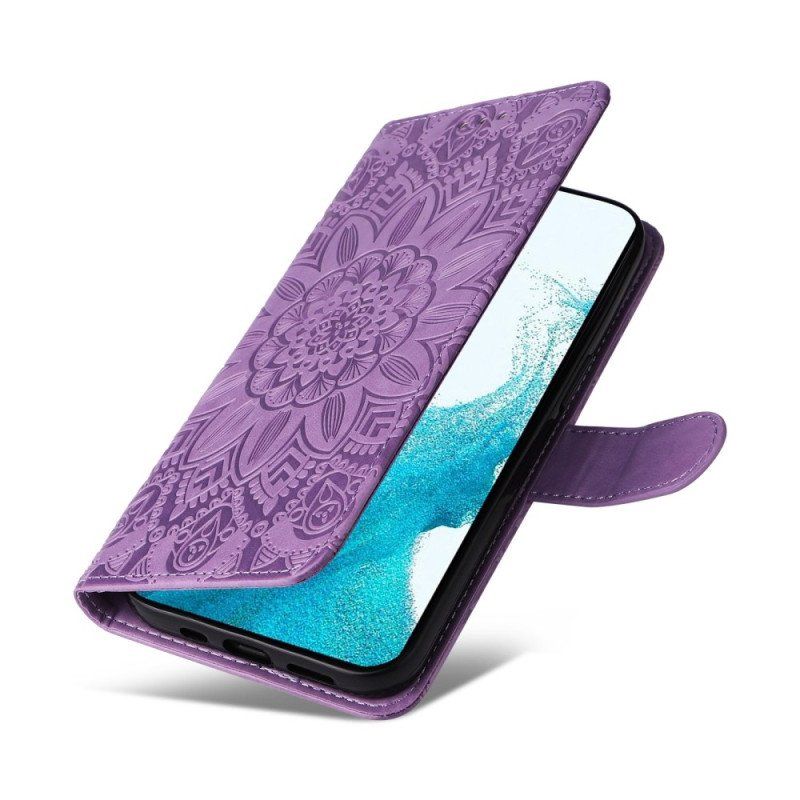 Etui Folio do Samsung Galaxy S23 5G Mandala Sun Ze Smyczą