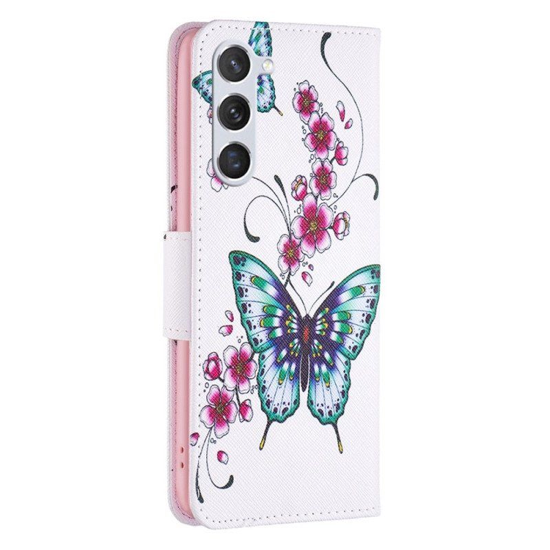 Etui Folio do Samsung Galaxy S23 5G Odrzuć Motyle