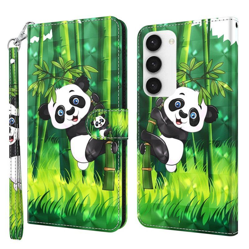 Etui Folio do Samsung Galaxy S23 5G Panda Bambus