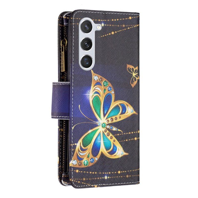 Etui Folio do Samsung Galaxy S23 5G Portfel Portfel Motyle