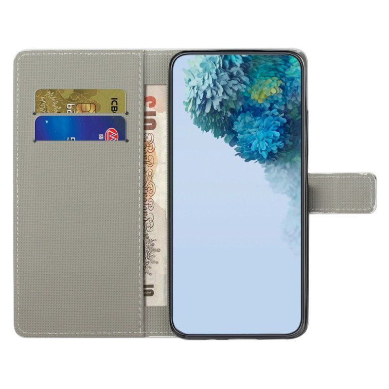 Etui Folio do Samsung Galaxy S23 5G Śpiąca Sowa