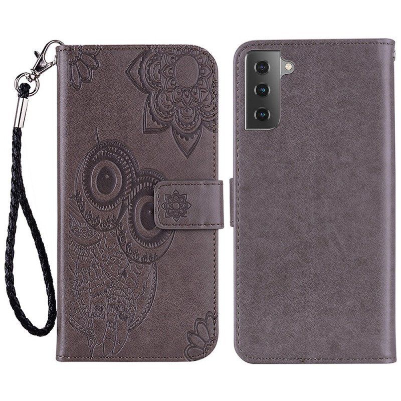 Etui Folio do Samsung Galaxy S23 5G Sowa Mandala I Smycz