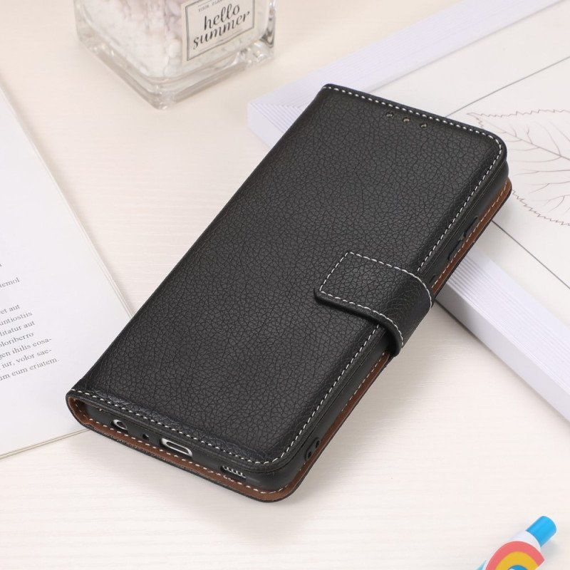 Etui Folio do Samsung Galaxy S23 5G Styl Skóry Liczi