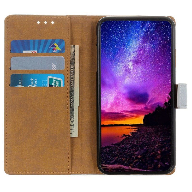 Etui Folio do Samsung Galaxy S23 5G Stylizacja Skóry