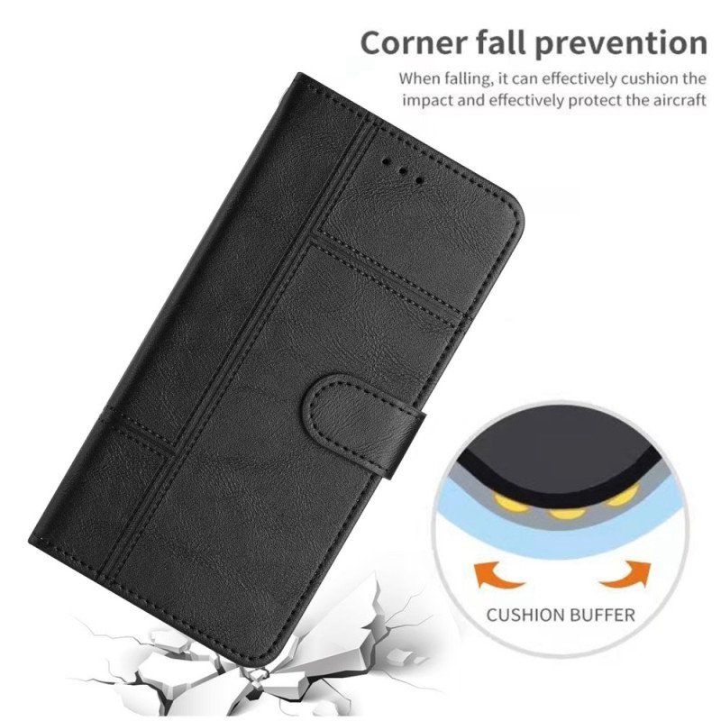 Etui Folio do Samsung Galaxy S23 5G z Łańcuch Biznes W Smyczy