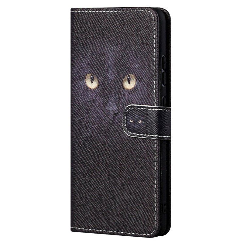 Etui Folio do Samsung Galaxy S23 5G z Łańcuch Stringi Kot