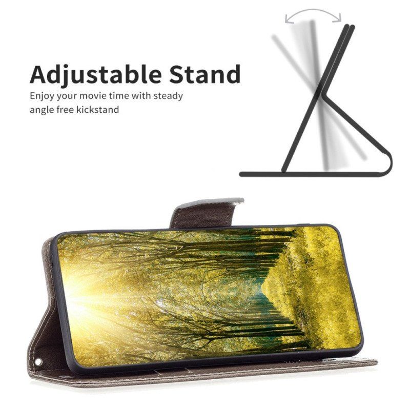 Etui Folio do Samsung Galaxy S23 5G z Łańcuch Stringi Motyle