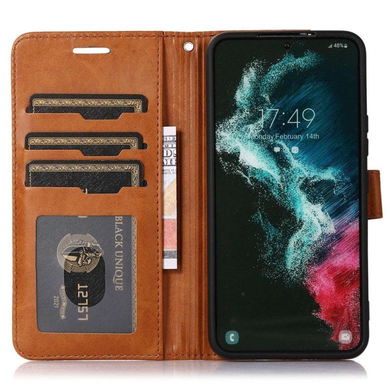 Etui Folio do Samsung Galaxy S23 Plus 5G Dwukolorowy W Dotyku