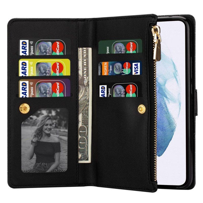 Etui Folio do Samsung Galaxy S23 Plus 5G Portfel Cekinowy Portfel