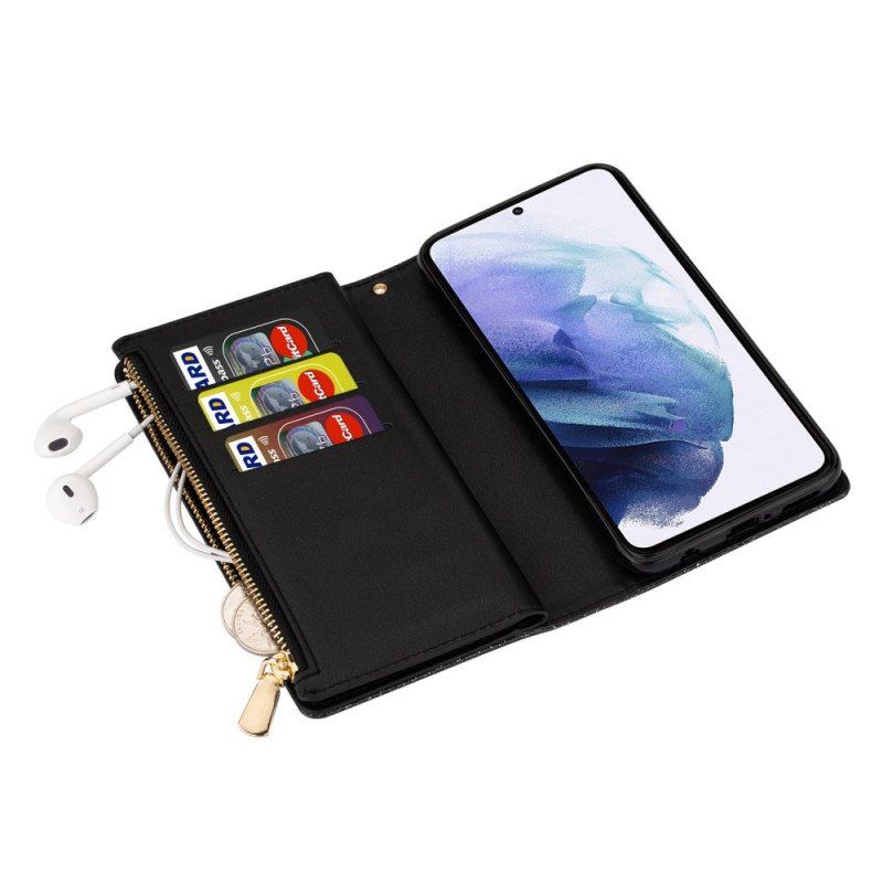 Etui Folio do Samsung Galaxy S23 Plus 5G Portfel Cekinowy Portfel