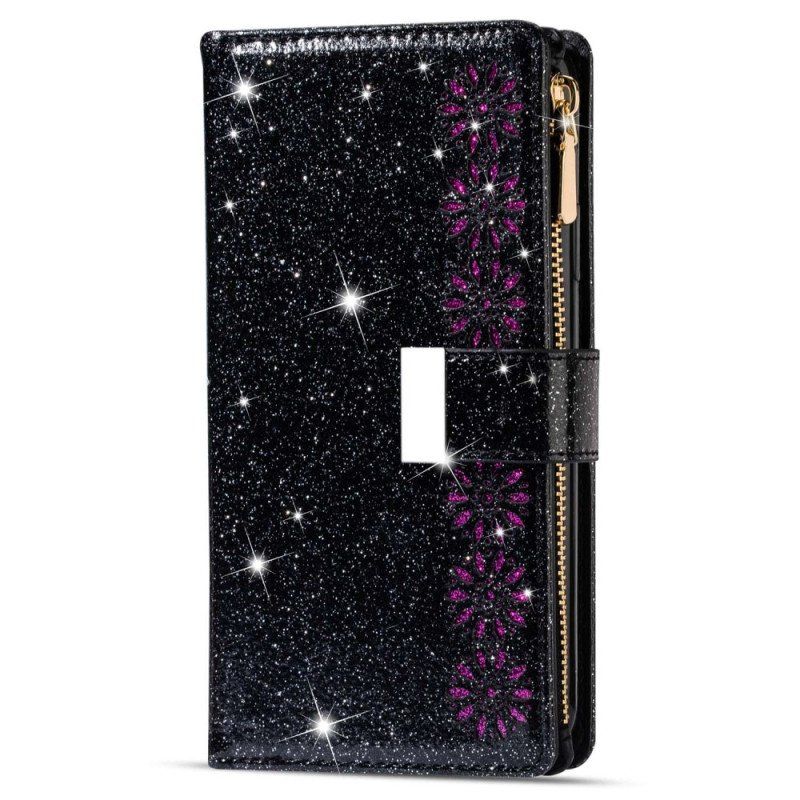 Etui Folio do Samsung Galaxy S23 Plus 5G Portfel Cekinowy Portfel