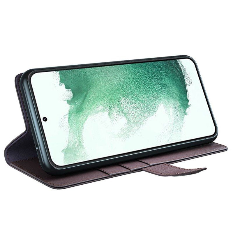 Etui Folio do Samsung Galaxy S23 Plus 5G Prawdziwa Skóra