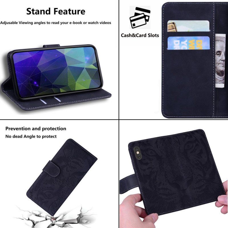 Etui Folio do Samsung Galaxy S23 Plus 5G Ślad Tygrysa