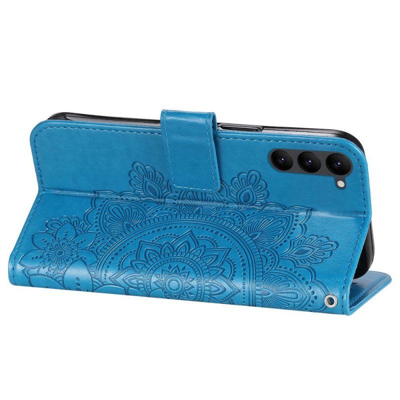 Etui Folio do Samsung Galaxy S23 Plus 5G z Łańcuch Paskowata Mandala