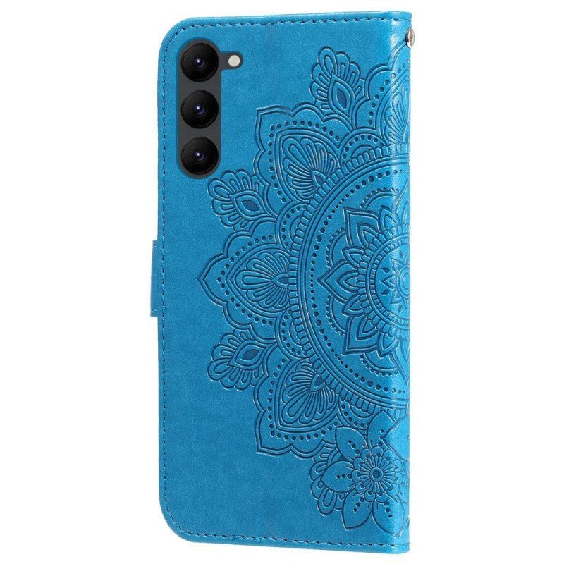 Etui Folio do Samsung Galaxy S23 Plus 5G z Łańcuch Paskowata Mandala