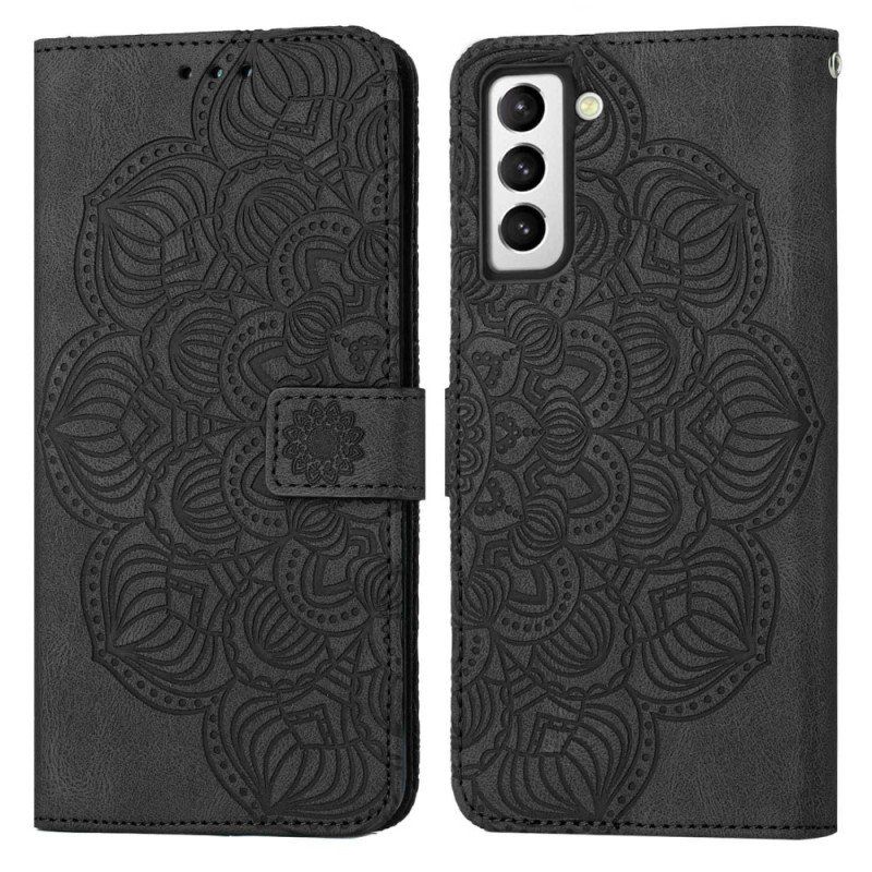 Etui Folio do Samsung Galaxy S23 Plus 5G z Łańcuch Paskowata Mandala