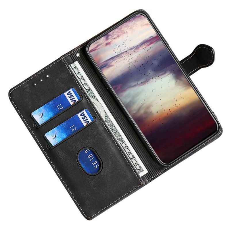 Etui Folio do Samsung Galaxy S23 Ultra 5G Dwukolorowy Kwiatowy