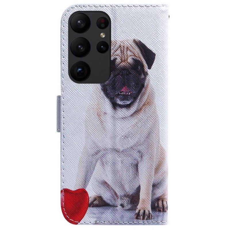 Etui Folio do Samsung Galaxy S23 Ultra 5G Mops Pies