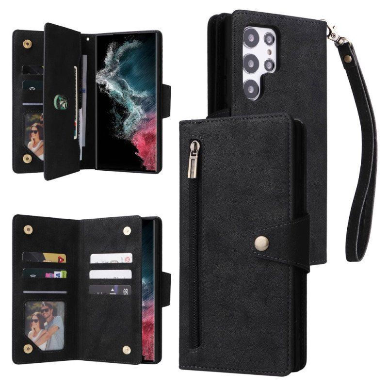 Etui Folio do Samsung Galaxy S23 Ultra 5G Multi-karty I Portfel