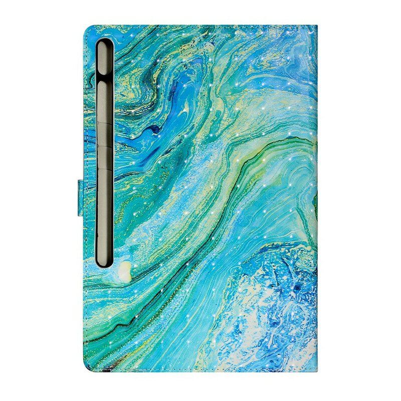 Etui Folio do Samsung Galaxy Tab S8 Plus / Tab S7 Plus Zielona Fala