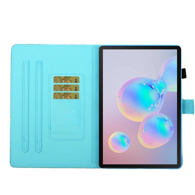 Etui Folio do Samsung Galaxy Tab S8 / Tab S7 Akwarela Kwiaty