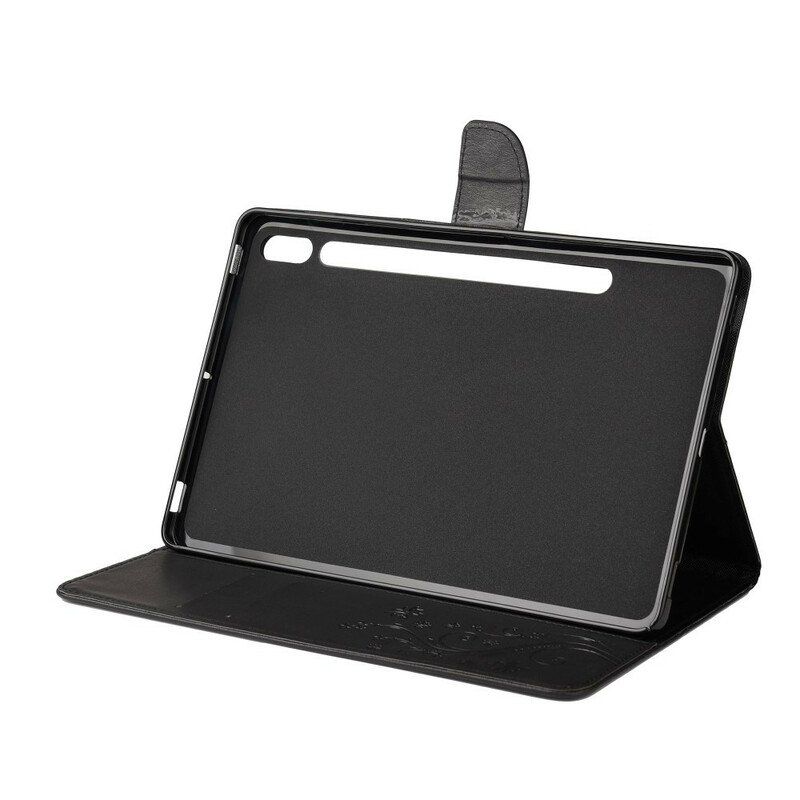 Etui Folio do Samsung Galaxy Tab S8 / Tab S7 Kwiatowe Motyle