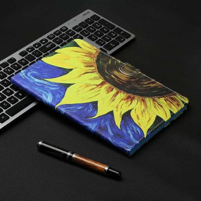 Etui Folio do Samsung Galaxy Tab S8 / Tab S7 Malujący Słonecznik