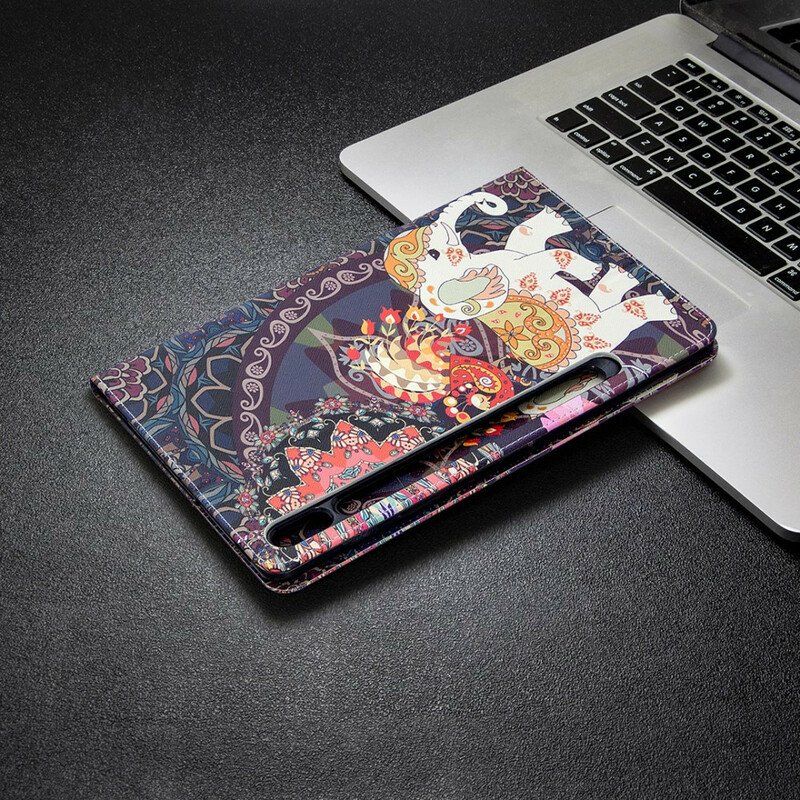 Etui Folio do Samsung Galaxy Tab S8 / Tab S7 Wzór Nadruku Słonia