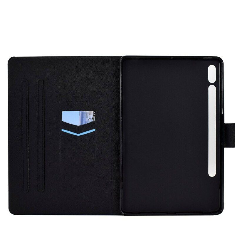 Etui Folio do Samsung Galaxy Tab S8 / Tab S7 Zabawne Sowy