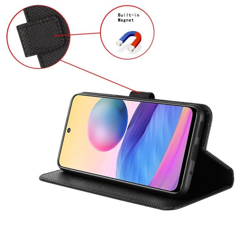 Etui Folio do Samsung Galaxy Z Fold 4 z Łańcuch Diamentowy Pasek