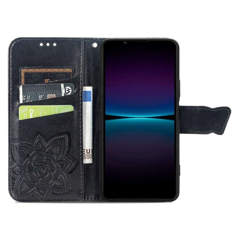 Etui Folio do Sony Xperia 1 IV Barokowy Motyl