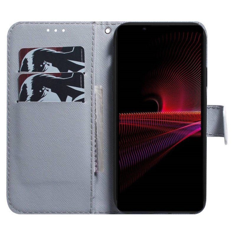 Etui Folio do Sony Xperia 1 IV Biały Tygrys