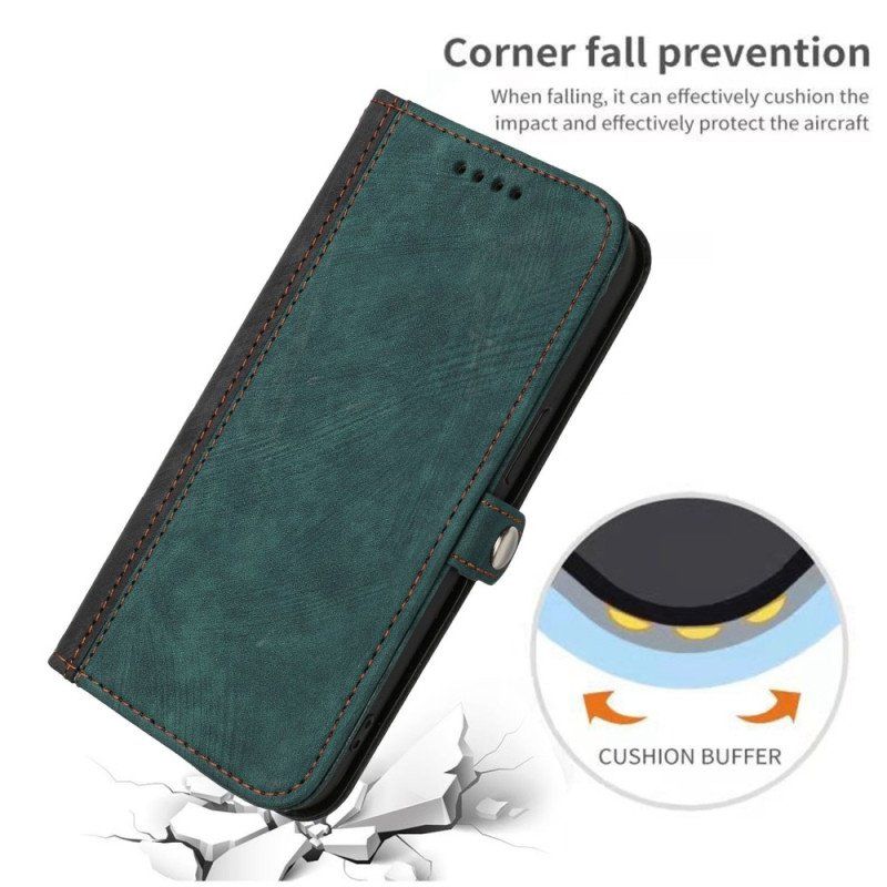 Etui Folio do Sony Xperia 1 IV Dwukolorowy Z Paskiem