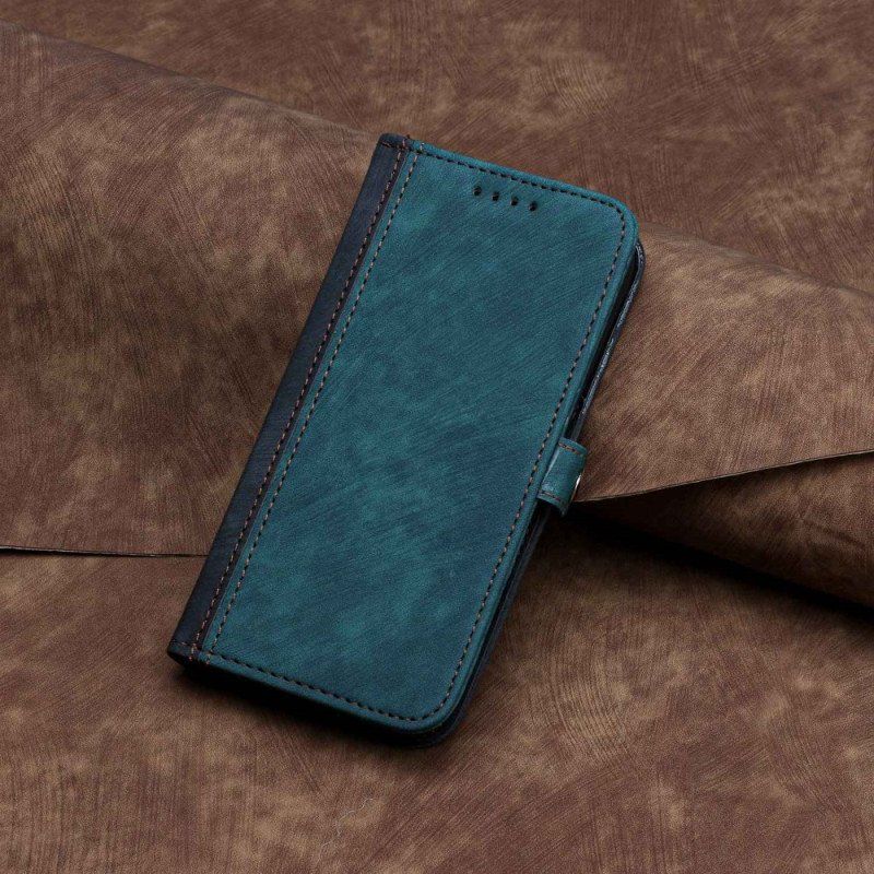 Etui Folio do Sony Xperia 1 IV Dwukolorowy Z Paskiem