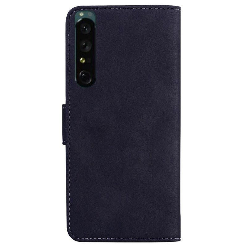 Etui Folio do Sony Xperia 1 IV Jednolity Kolor