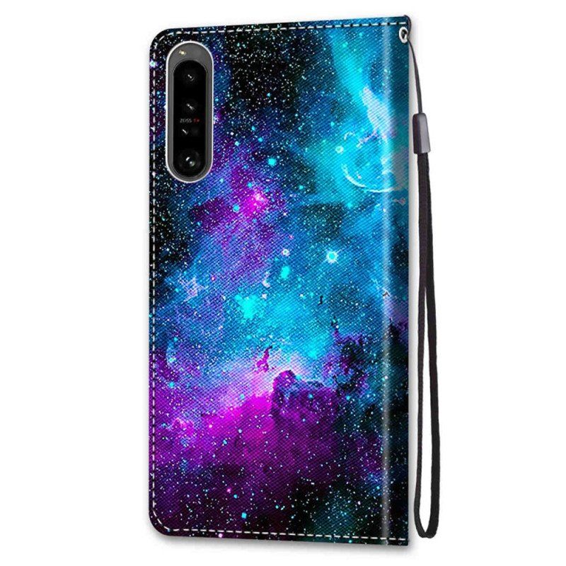 Etui Folio do Sony Xperia 1 IV Kosmiczne Niebo