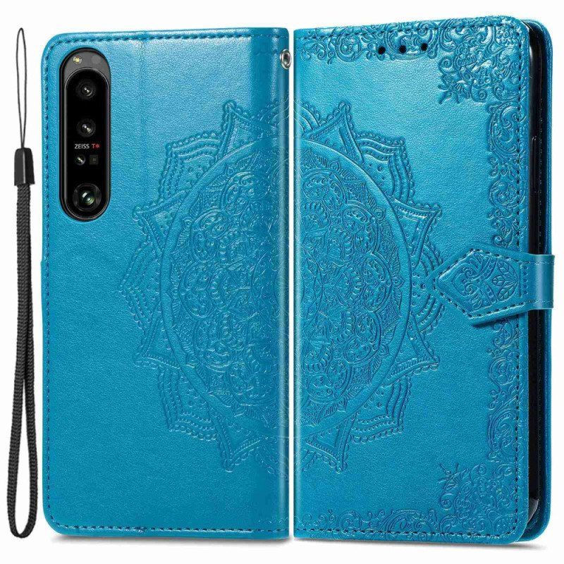 Etui Folio do Sony Xperia 1 IV Mandala Sun Ze Smyczą