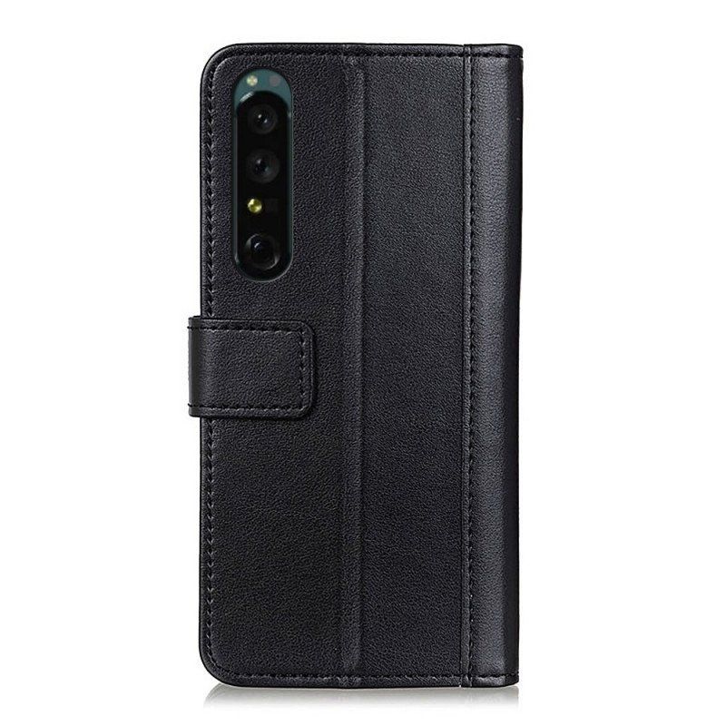 Etui Folio do Sony Xperia 1 IV Stylizacja Skóry