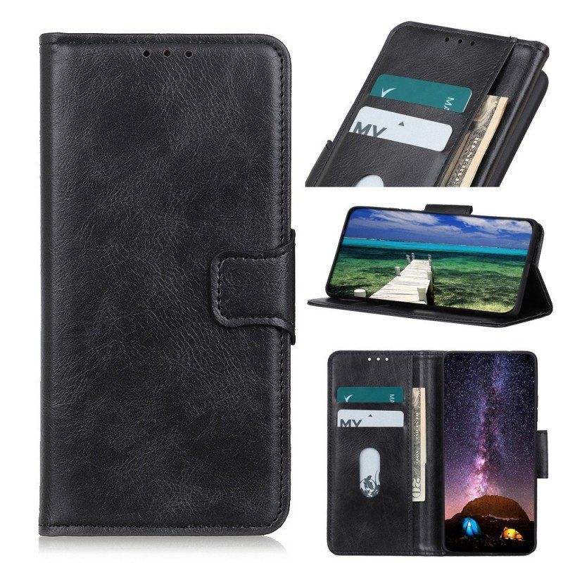 Etui Folio do Sony Xperia 1 IV Stylowe Skórzane Zapięcie Dwustronne