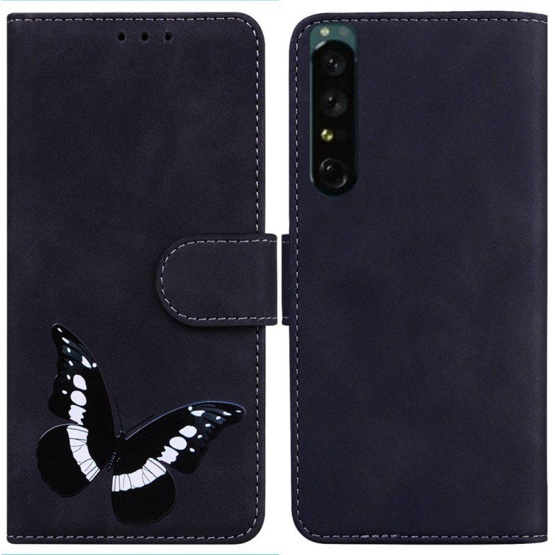 Etui Folio do Sony Xperia 1 IV Vintage Motyl