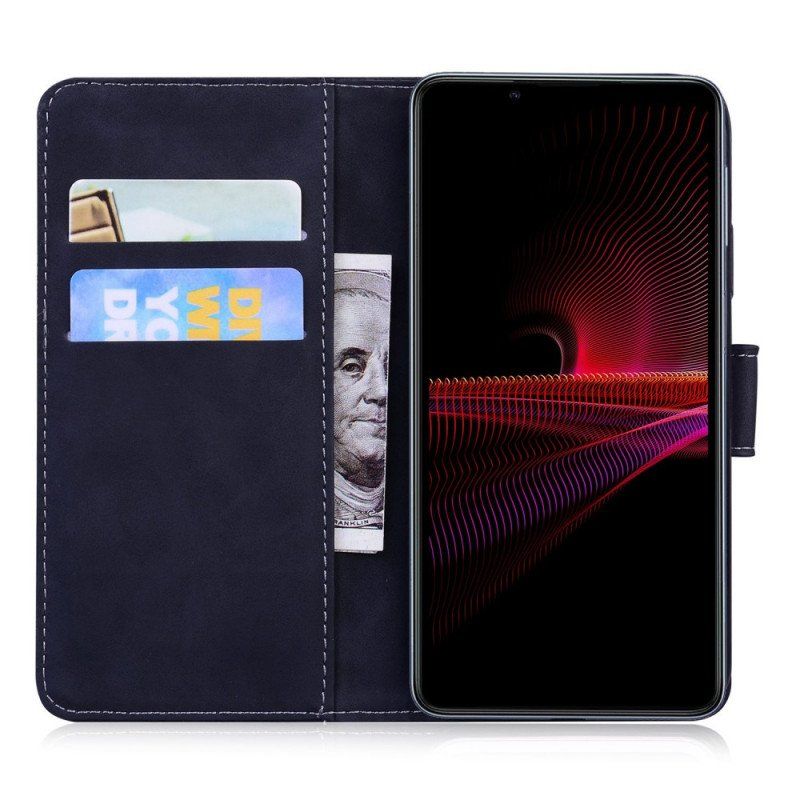 Etui Folio do Sony Xperia 1 IV Vintage Motyl