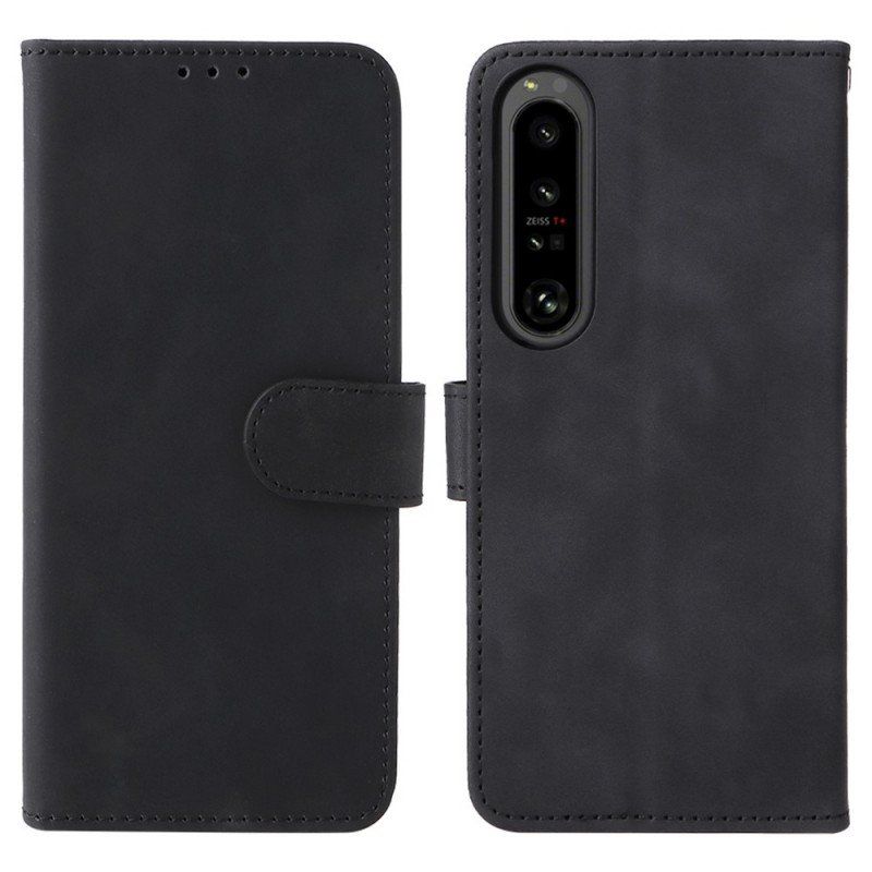 Etui Folio do Sony Xperia 1 IV z Łańcuch Zwykły Z Paskiem