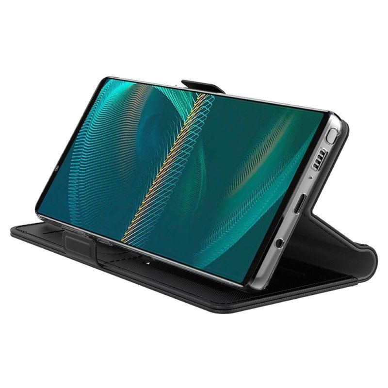 Etui Folio do Sony Xperia 1 IV Zdejmowane Lusterko I Uchwyt Na Kartę