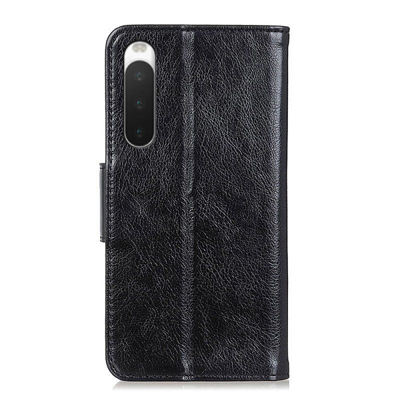 Etui Folio do Sony Xperia 10 IV Dwoina Skóry Nappa