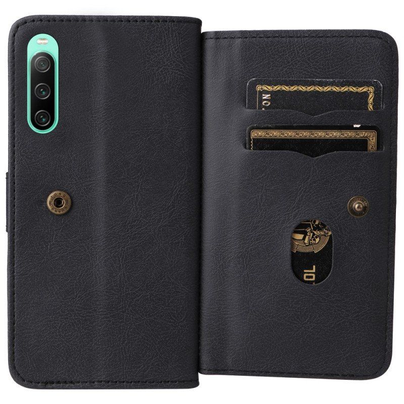 Etui Folio do Sony Xperia 10 IV 10 Posiadaczy Kart