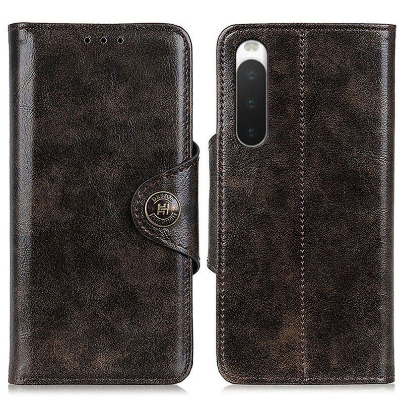 Etui Folio do Sony Xperia 10 IV Przycisk Zapięcia