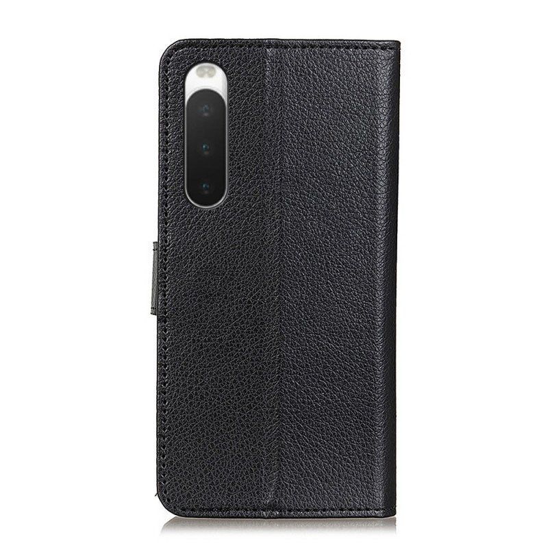 Etui Folio do Sony Xperia 10 IV Tradycyjna Sztuczna Skóra