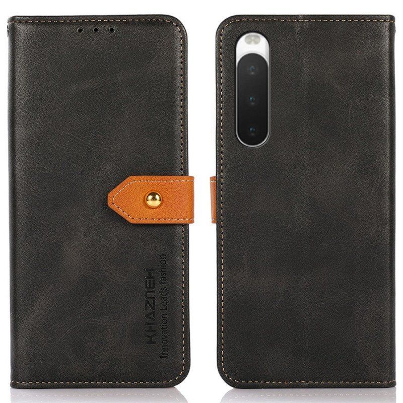 Etui Folio do Sony Xperia 10 IV Z Paskiem Khazneh