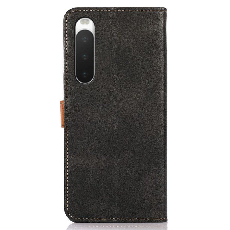 Etui Folio do Sony Xperia 10 IV Z Paskiem Khazneh