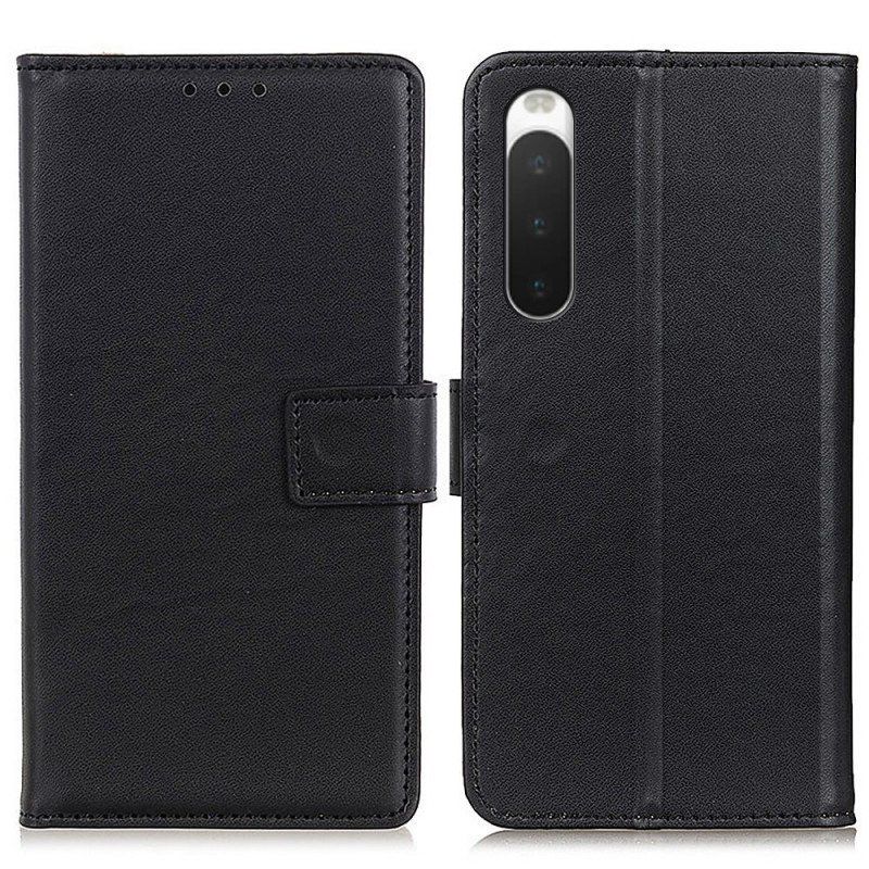 Etui Folio do Sony Xperia 10 IV Zwykła Sztuczna Skóra